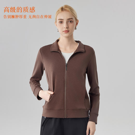 秋季砂洗空气层外穿女士上衣 商品图1