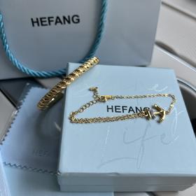 G485何方珠宝迷你船锚手链轻奢饰品时尚配饰女生日礼物 配全套包装