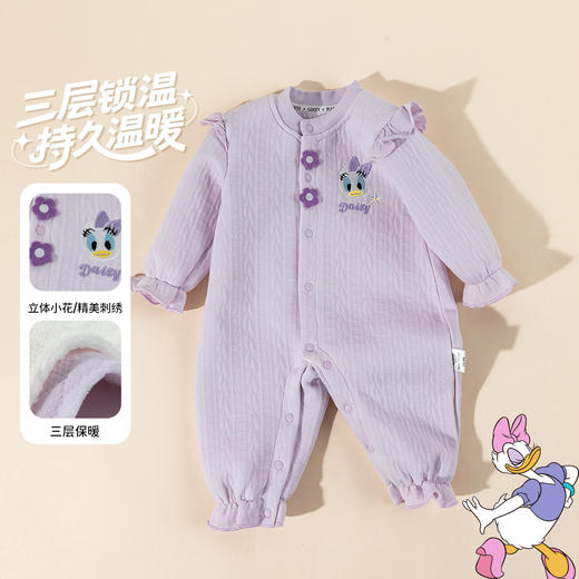 迪士尼25款冬季女童前开连体衣 商品图2