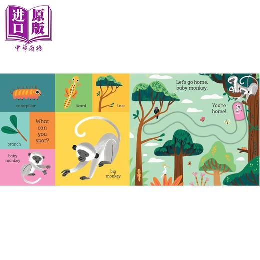 【中商原版】滑块轨道书 回家吧 狮子宝宝 Let's Go Home Baby Lion 英文原版 幼儿纸板书绘本 趣味十足的互动式滑块书 进口 商品图2