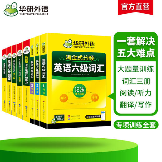 2025.12英语六级阅读+听力+写作+翻译+词汇5品8本专项全套 华研外语六级英语CET6可搭六级真题 商品图2