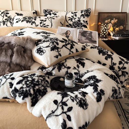 自然醒美拉德风格兔毛系列四件套QJ 商品图3