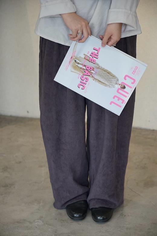 elsa esturgie石墨灰棉阔腿裤 商品图2