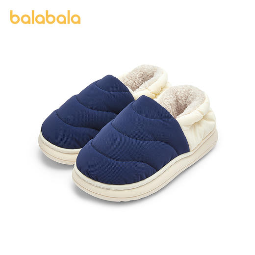 巴拉巴拉儿童棉拖鞋包跟男女童防滑2025秋冬室内家居棉鞋加绒保暖 商品图4