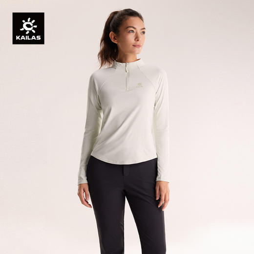 KAILAS凯乐石 冬青女款半开长袖抓绒衣  KG2532202 商品图0