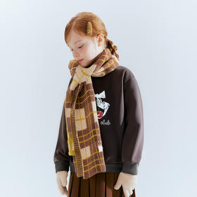 笛莎Deesha 童装女童卫衣2025冬新款女童花边领樱桃卫衣