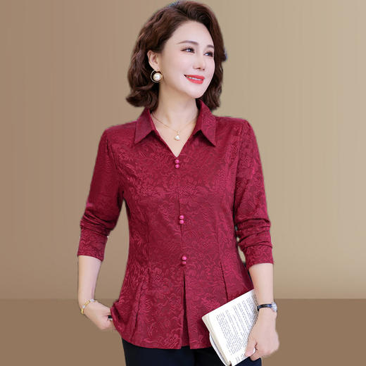 FW 6166洋气时尚小衫上衣服长袖t恤 商品图0