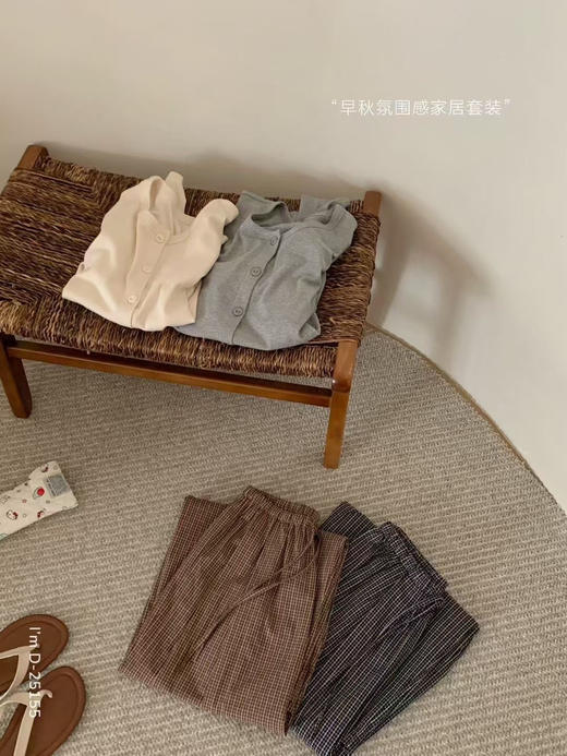 2025秋新款！文艺格格气球裤开衫家居服套装 轻盈温暖 细腻软弹 可外传松弛感套装 商品图8