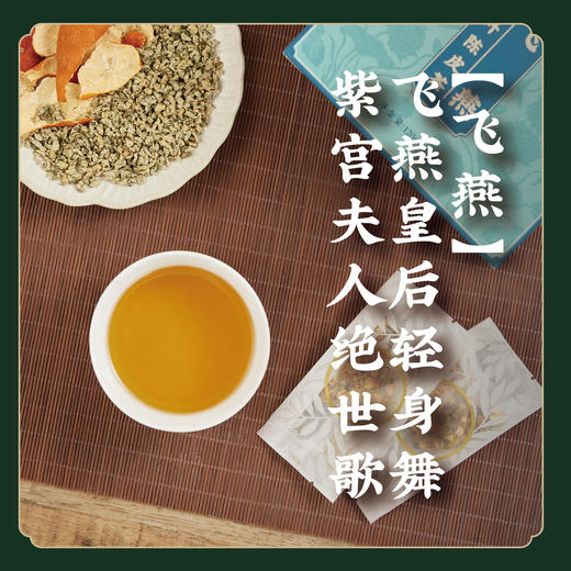 瘦人慎饮【惊鸿、飞燕、楚腰、绿袖】新款荷叶小茶包 配合体质自测选择 商品图4