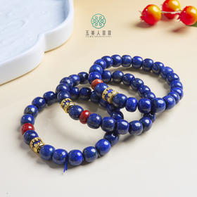 DS925青金石单圈-老型珠手串约9*8mm