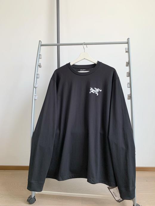 点此购买 始祖鸟春秋季男士Kragg SL Cotton Bird纯棉长袖T恤 bk 329897 商品图2