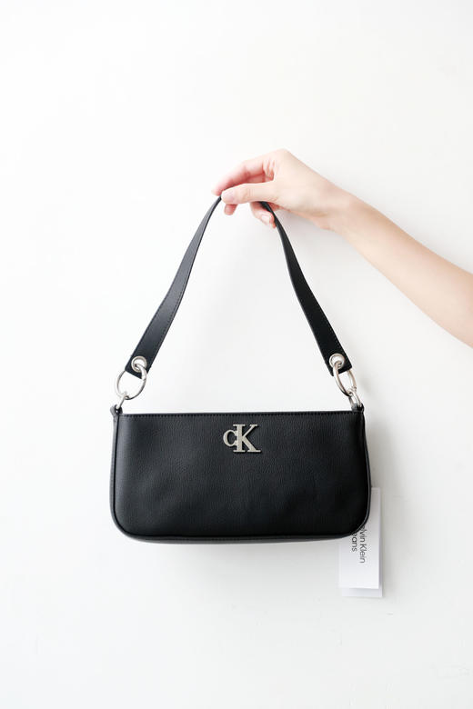 金属法棍包，全部原包装品相。手提牛皮黑色单肩包腋下包C090966 商品图4