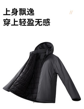 上身轻盈无感 防风防水锁温保暖连帽男女款棉衣防刮耐磨情侣款轻量化棉服BSF8288