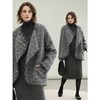 COCOBELLA小香风微廓形粗花呢羊毛西装女荡领毛呢外套WL3105 商品缩略图2