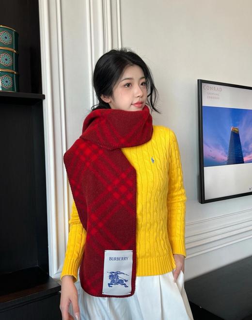 巴宝莉 战马格纹长巾  全网火爆的全智贤同款围巾（ZT*DSX） 商品图9