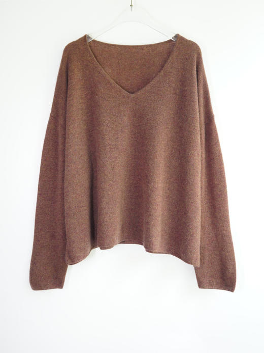 baby cashmere宽松V领羊绒衫 商品图4