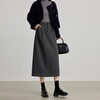 【09/10新品】熙世界格雷系灰色毛呢衬衫女2025秋新款复古宽松休闲翻领衬衣外套 商品缩略图4