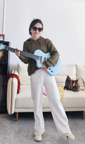 秋冬新款绵羊毛莱赛尔山羊绒连帽花线保暖帽衫