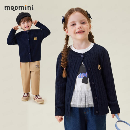 【含羊毛】【90-140】【MQDmini】儿童毛衣男女童秋冬针织衫 商品图7
