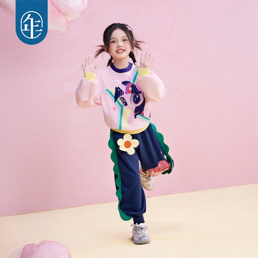 年衣童装女童卫衣25秋季新款儿童长袖卡通小马宝莉套头卫衣 商品图2