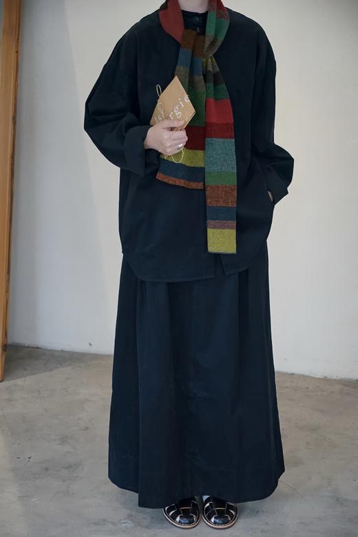 elsa esturgie黑色半松紧半裙 商品图5