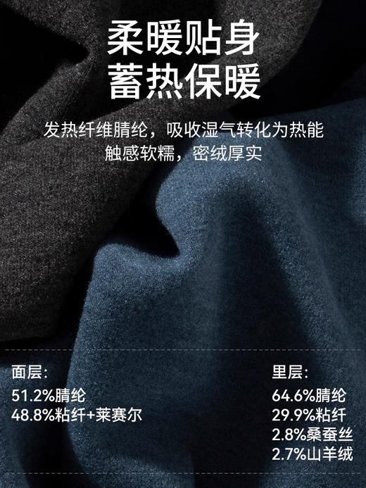 【蚕丝羊绒双面绒】SCHIESSER德国舒雅男士厚款双画磨毛男士前后双层含羊绒保暖背心35/23829V 商品图2