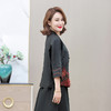 丁摩真丝香云纱老料龟裂纹复古刺绣100%桑蚕丝外套上衣AL2273 商品缩略图2