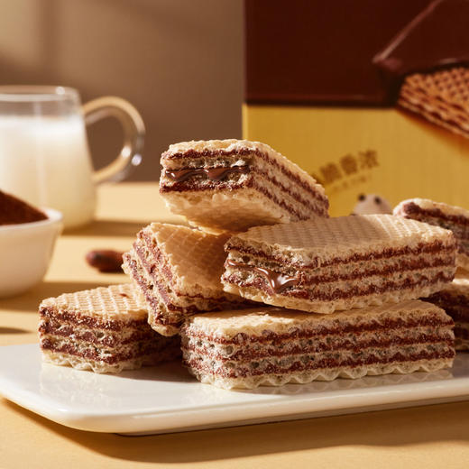 诺梵榛果可可脆威化饼干|采用优质可可粉，口感香醇浓郁，层层酥脆 商品图4