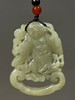 青黄玉镂雕刘海戏金蟾像吊坠一对，顺丰包邮 商品缩略图6
