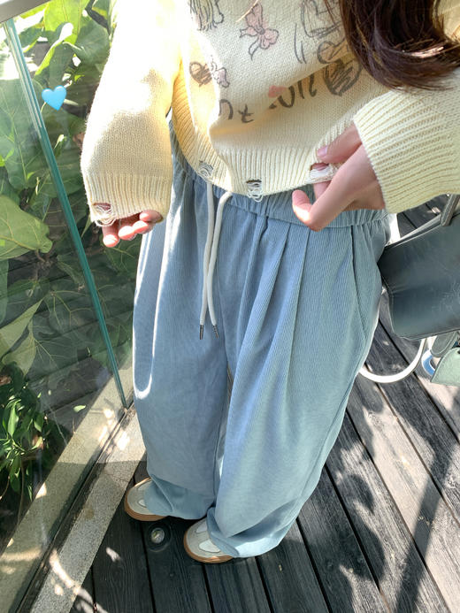 <曾小咸推荐>现货秒杀！最后一波 ！百搭米黄色印花圆领短款针织衫 日常149.99 立减90 秒杀59.99！ 商品图6