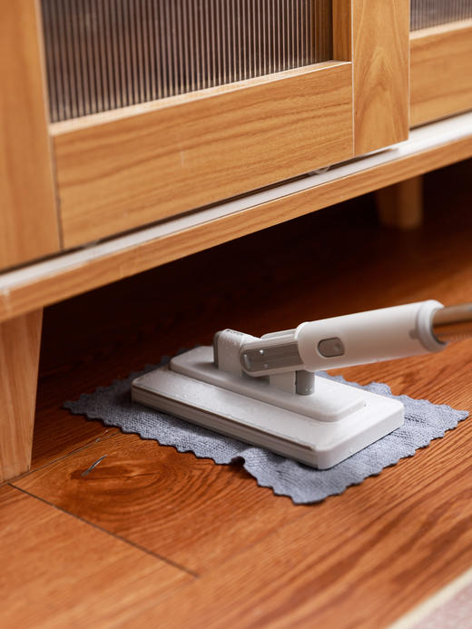 鼎德DINDD鲨鱼齿夹布拖把，一夹一拖一丢不脏手、加长三节不弯腰，省力。兼容各类抹布/洗脸巾等。 商品图2