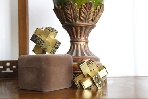 【长春航展、九三阅兵纪念品-新品重磅】特尔博-科教金属产品 鲁班锁 榫卯结构可拼装 |  活字印刷可盖章  一物多用彰显古代智慧 商品图6