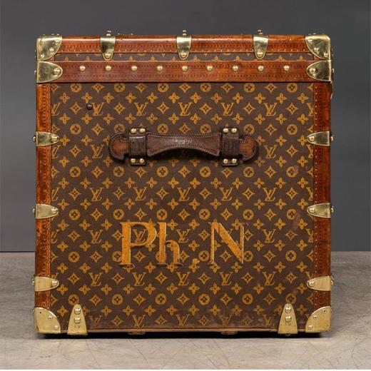 独角鹿西洋古董1910年代法国顶级奢侈品牌路易威登出品Monogram帆布经典老花款行李箱 商品图3