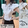 学院风白色泡泡袖上衣 商品缩略图0