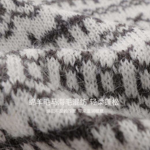 马克珍妮男童复古费尔岛绵羊毛针织毛衣2025年秋冬新款551808 商品图4