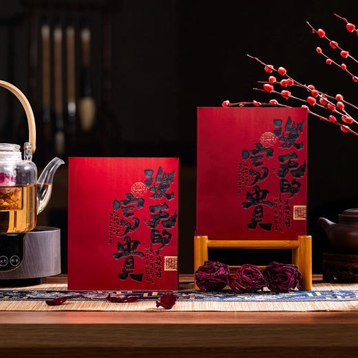 强韵墨红玫瑰两盒装70g送礼袋 商品图4