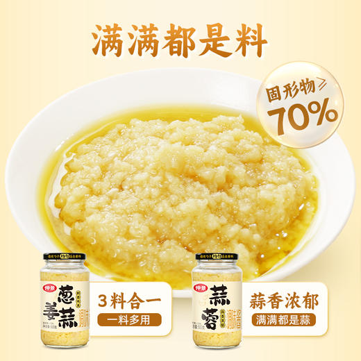 仲景葱姜蒜 调味酱蒜蓉酱蒸海鲜蒜蓉烧烤生蚝凉拌菜蒜泥火锅料500g 商品图2