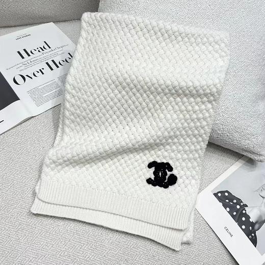 TY414-Chanel 香奈儿 25A高级手工坊系列新款冬季搭配神器羊绒围巾（PG*MM）9.10直播款 商品图8