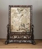 独角鹿西洋古董中国出品木框螺钿镶嵌屏开富贵主题粤绣插屏艺术摆件 商品缩略图0