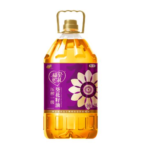 【自营】中粮福临门福至心礼压榨一级葵花籽油5L 商品图0