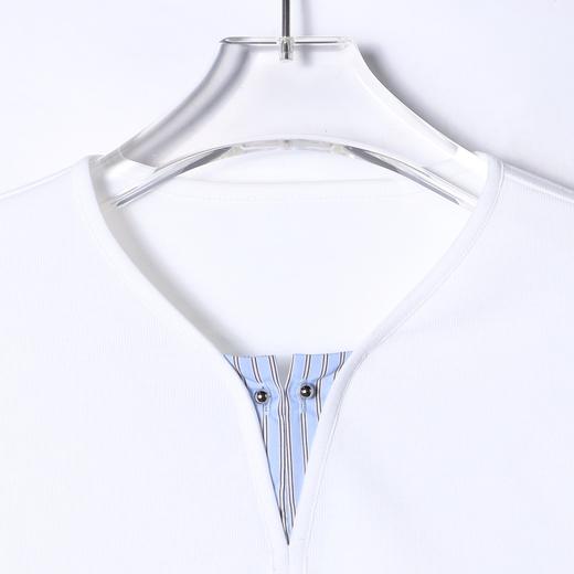 W53100SDSA男士秋冬新款痞帅男装简约拼接撞色套头卫衣百搭时尚宽松上衣 商品图2