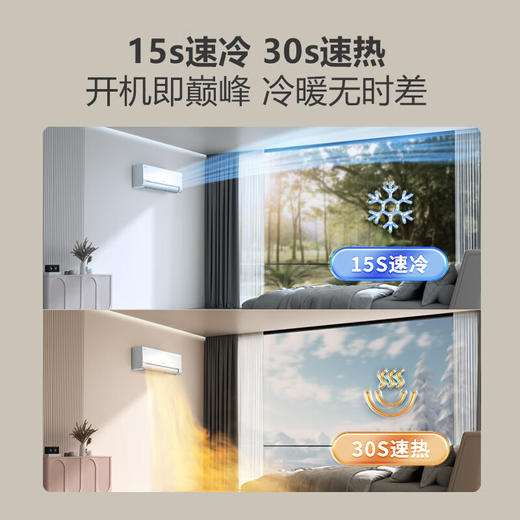 海尔（Haier）洗空气空调 新一级能效 变频冷暖挂机 负离子除菌壁挂卧室省电空调 以旧换新国家补贴20% 1.5匹 一级能效 离子洗空气 35E3-1 商品图5