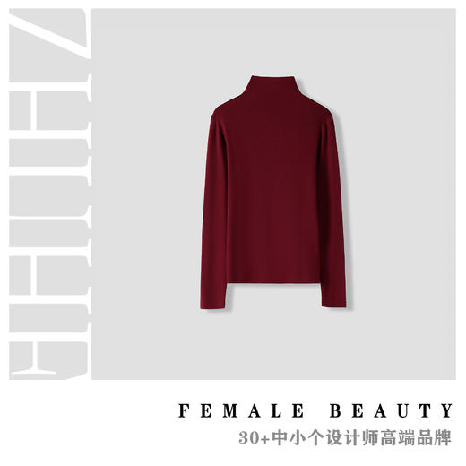 （合作款）羊毛混纺半高领打底衫- yb1022015 商品图0