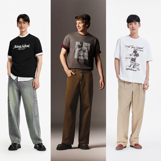 凉感T|商场同款森马迪士尼合作系列短袖t恤男情侣上衣2025夏新款 商品图3