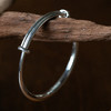 牧衣游 足银手镯可调节复古百搭精致手饰 时夜【不支持会员折】 商品缩略图0
