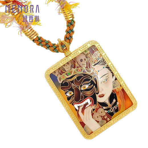 【高货定制-唐卡】黄金扎基拉姆吊坠 足金守护挂坠珍藏传家金【按克计价黄金5】MEMORA诗普琳GP294701 商品图4