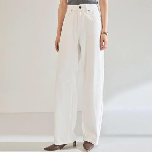 25秋季新阔腿弯刀裤高腰遮胯显瘦百搭香蕉裤子牛仔裤长款女22645 商品图2