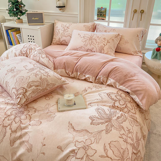 自然醒A版纯棉磨毛B版高克重牛奶绒系列单被套QJ 商品图3