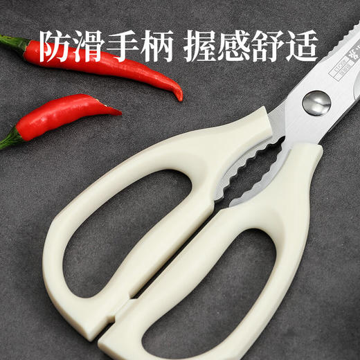 张小泉 流线几何·岚影厨房剪 白色 J200012 商品图4