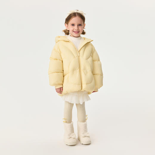 【无氟防泼水】马克珍妮女童可爱小兔云感轻盈羽绒服2025年冬装新款551711 商品图3